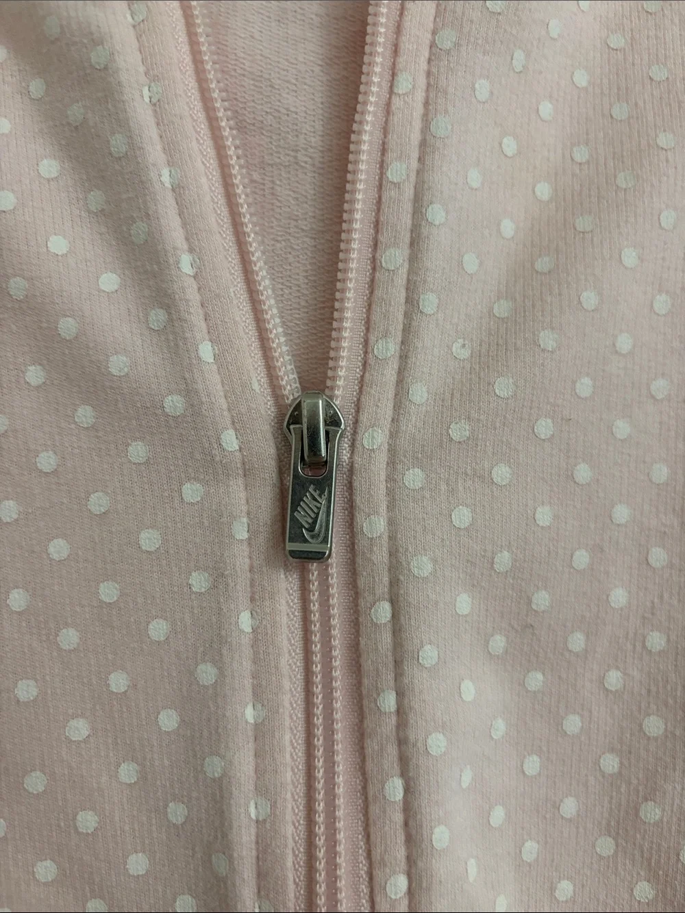 Nike Baby Pink Polka-Dot Hooded One-Piece